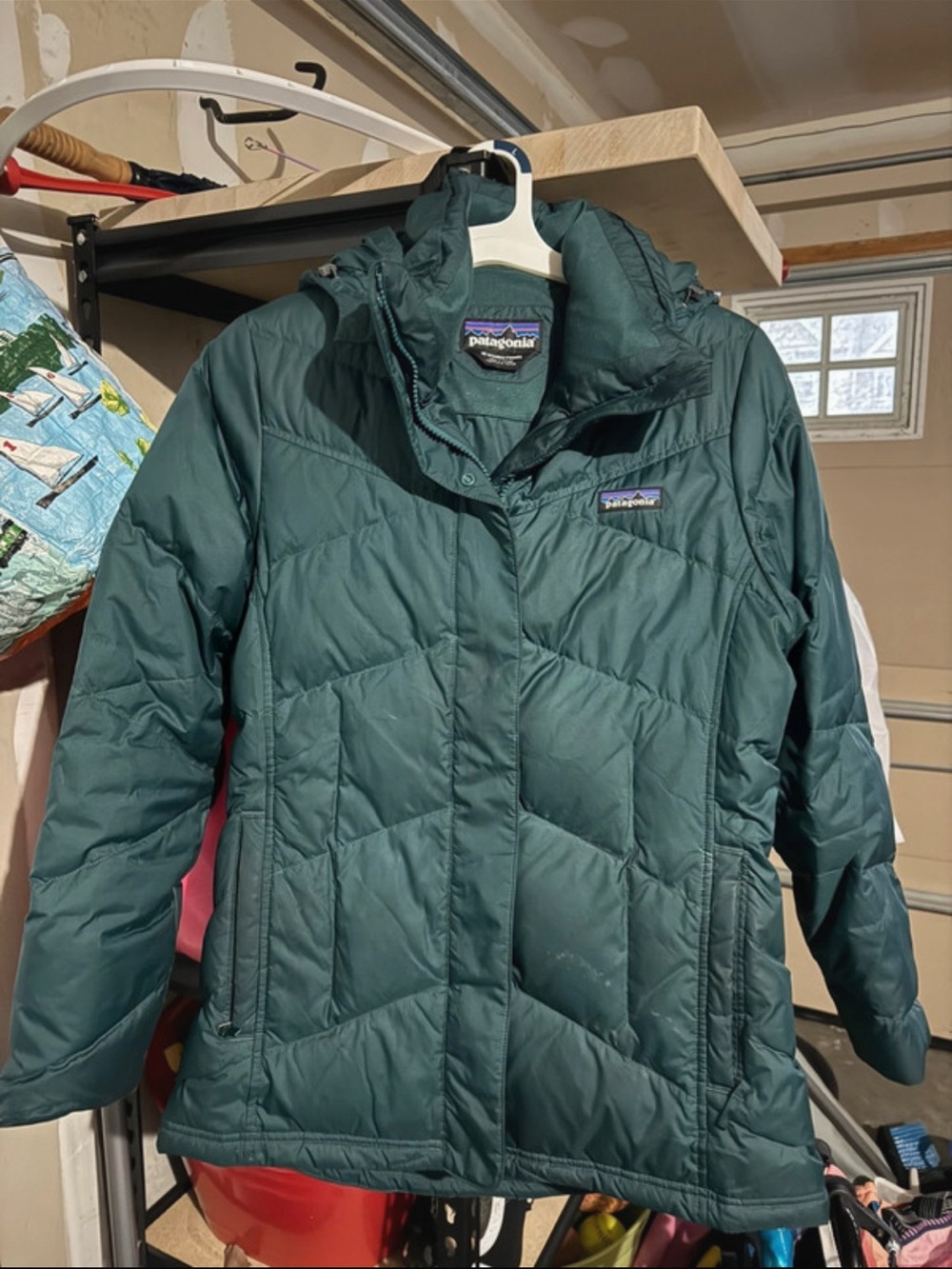 Patagonia Women's Forest Green Quilted Puffer Jacket